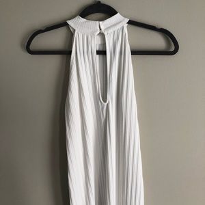 White, Sleeveless, turtle neck, Zara Dress